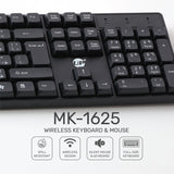 UP Wireless Keyboard and Mouse Combo, Premium USB-C 2.4Ghz Cordless Multimedia Keyboard and 6 Button Optical Dpi Mice with Dual Interface Nano Receiver, English and Arabic Keys