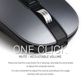 ARIZONE Wireless Mouse, Rechargeable Wireless Silent Mouse, 2.4G Portable USB 2400 Dpi Optical Wireless Computer Mouse with USB Receiver