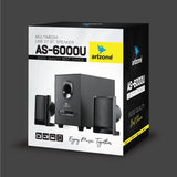 ARIZONE 2.1 USb-Powered Desktop Speakers with Powerful Subwoofer, USB and Bluetooth Coonectivity, TF Card Slot, USB Disk Slot, FM