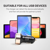 ARIZONE Car Charger Fast Charging, Car Accessories Dual Port 3.1A Fast Charger for All Smartphones and Tablets