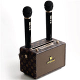 ARIZONE Karaoke Speaker with 2 Wireless Microphone, Portable Bluetooth Karaoke Speaker for Kids and Adults